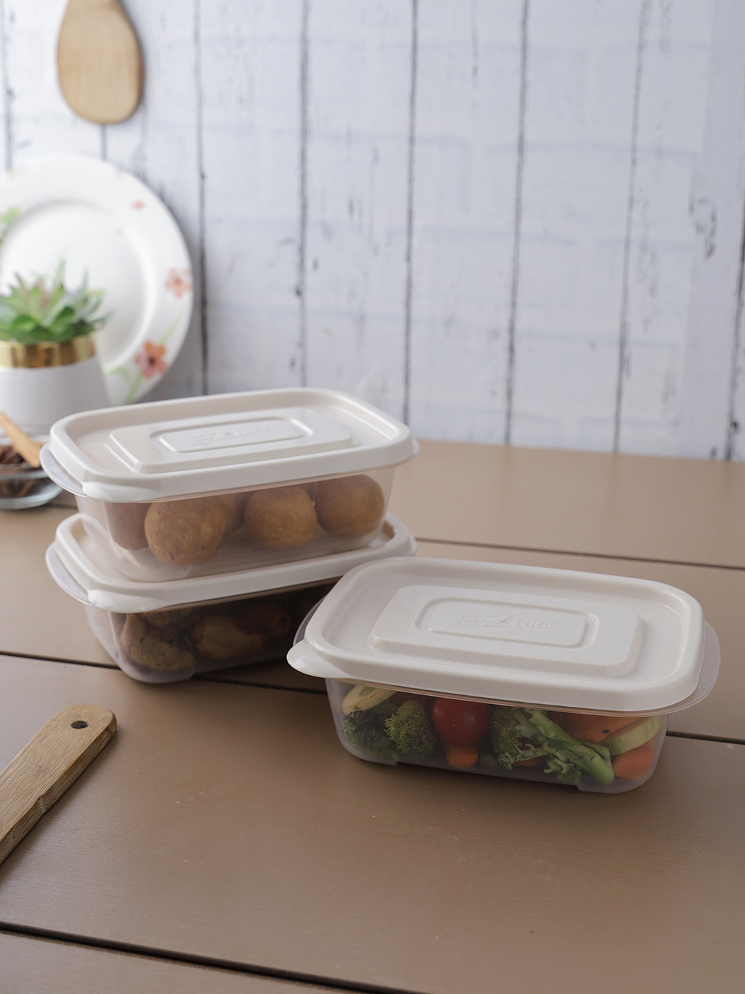 RECTANGLE 520ML X 3 - IVORY SET – LocknLock India
