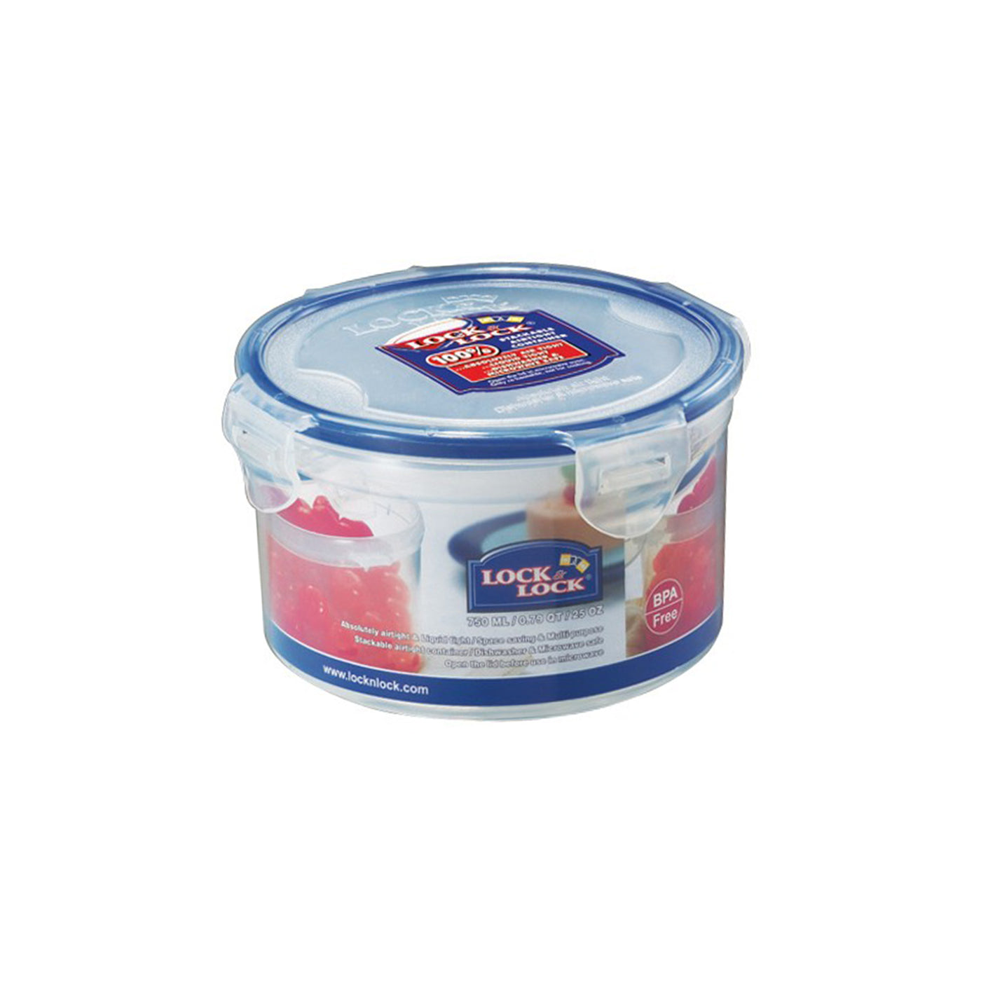 Classic Extra Large Round Food Container with Leak Proof Locking Lid ...