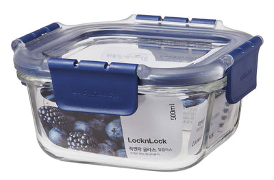 LocknLock Air & Liquid Tight Glass Food Storage Container , 500ML