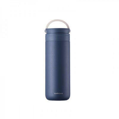 LocknLock Stainless Steel Double Wall Insulated Metro 2Way Tumbler with Hand Strap, 475 Ml