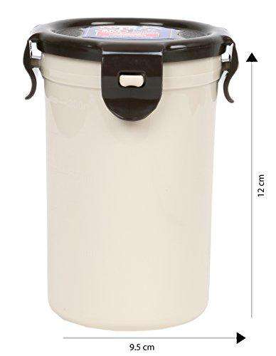 LocknLock Tall Round Plastic Food Container, 350ml, Brown