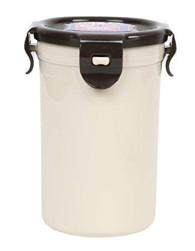 LocknLock Tall Round Plastic Food Container, 350ml, Brown