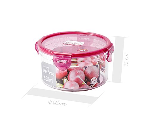 LocknLock Tritan Storage Container, 650ml, Pink