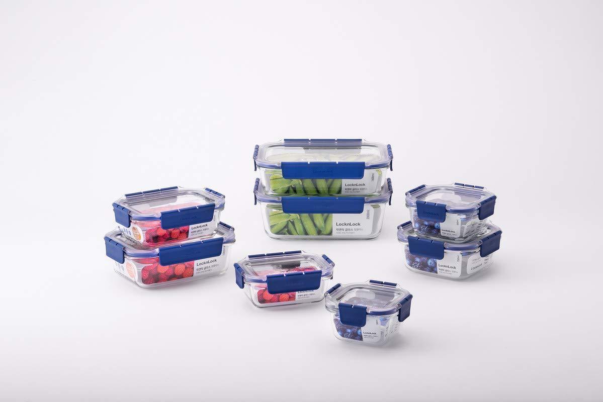 Locking Liquid Storage LocknLock Air & Liquid Tight Glass Food Storage Container, 750ML ...