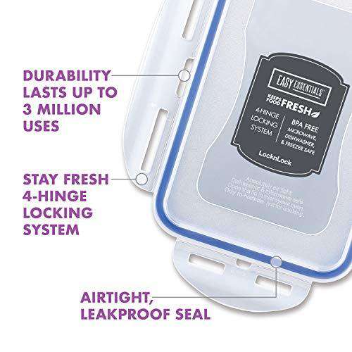 LocknLock Classics Large Flat Square Food Container