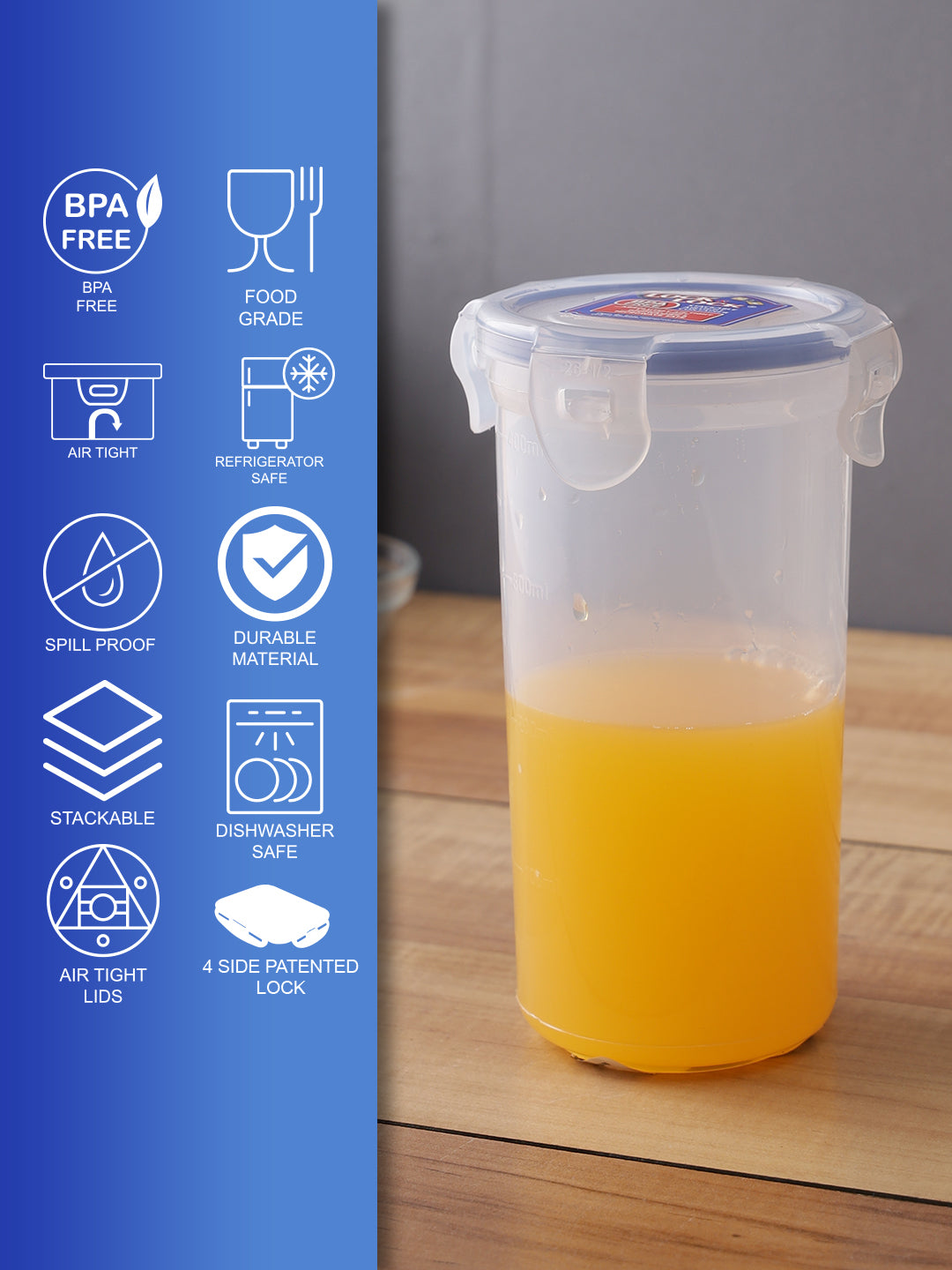 Small Food Container Lock LocknLock Classics Small Round Food Container with Leak Proof Locking ...