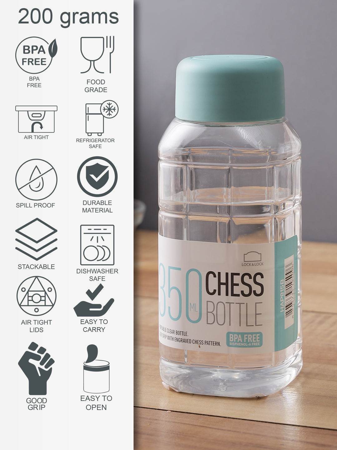 CHESS BOTTLE - 350ML (Blue)