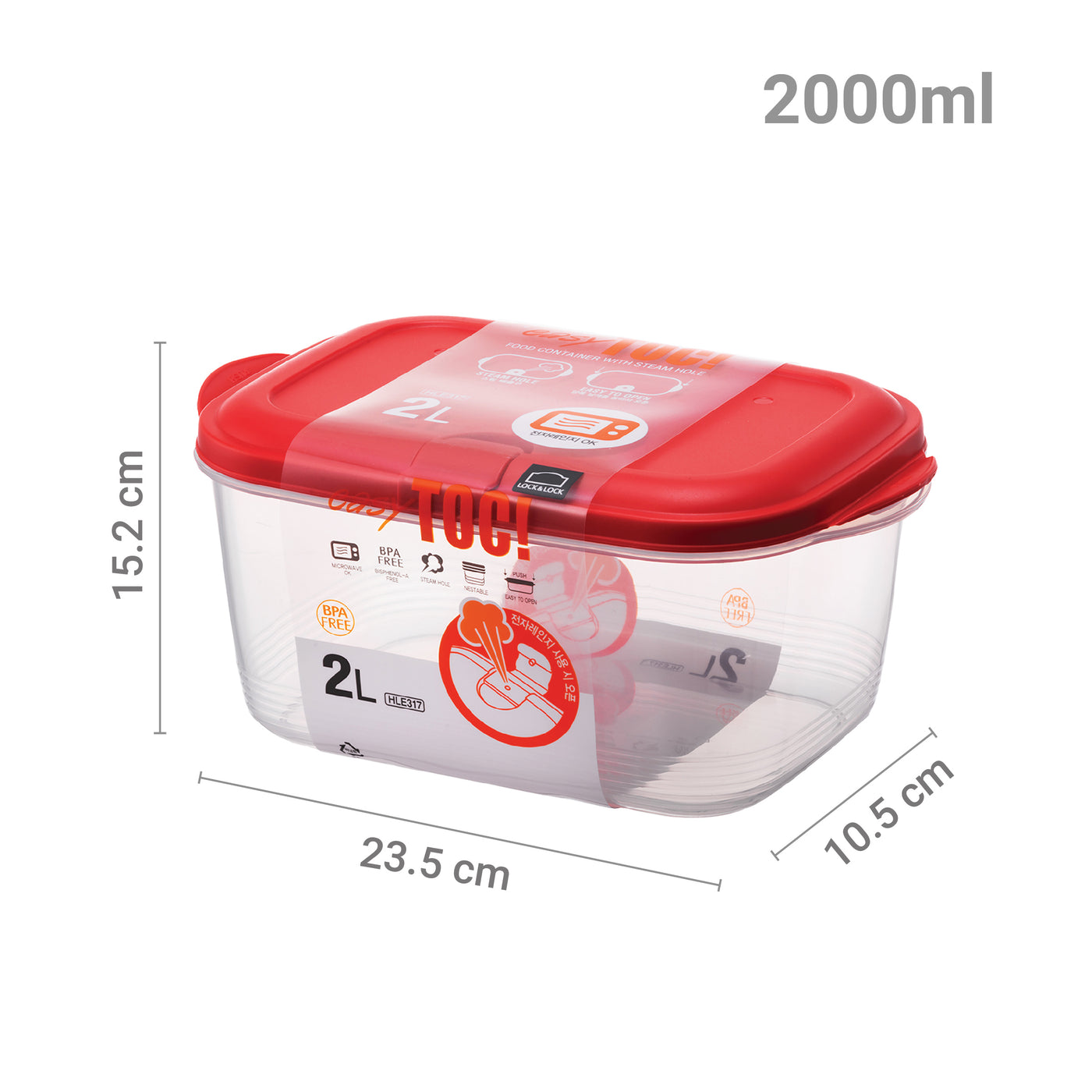 RECTANGLE - 2LTR (Red)