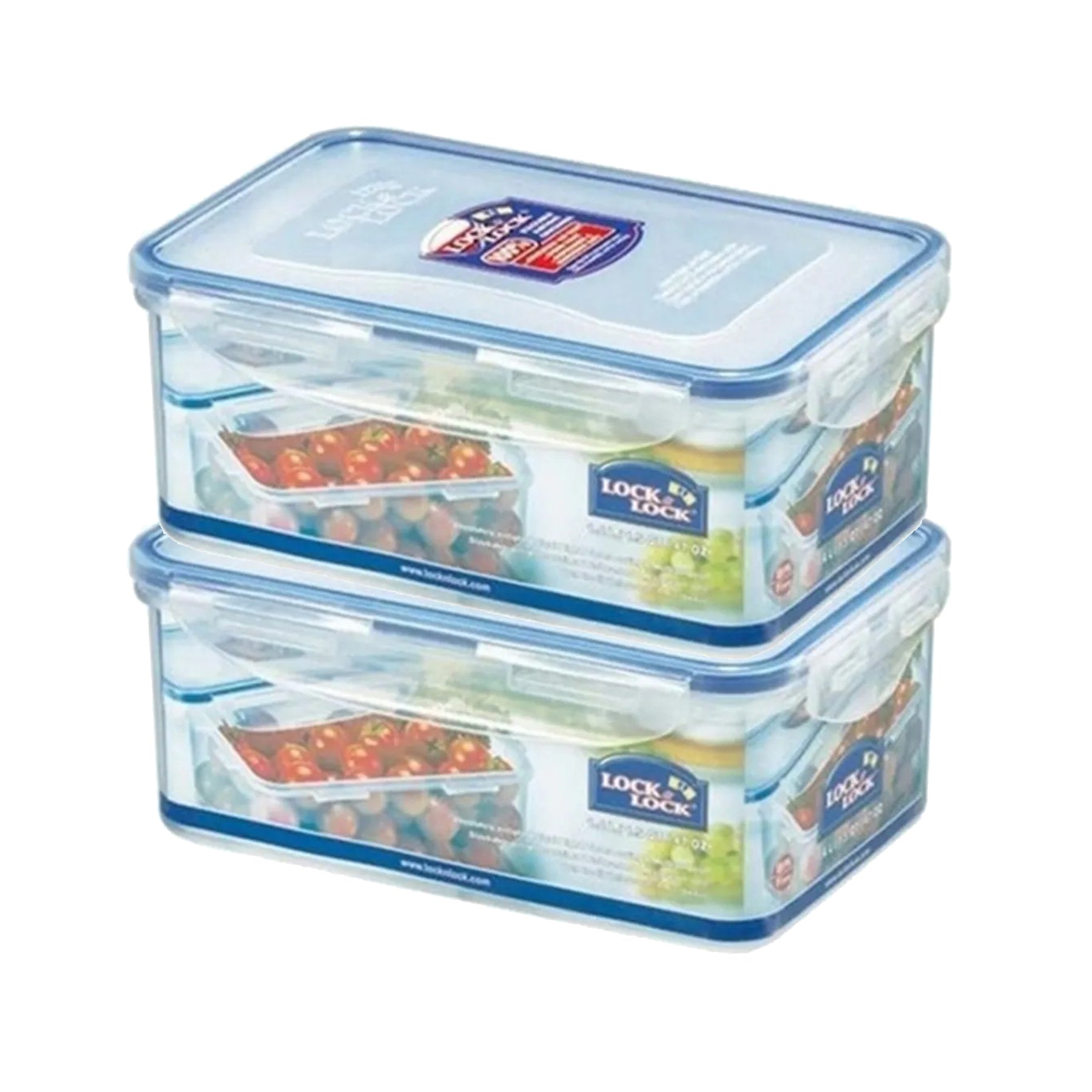 Locknlock Plastic Containers LocknLock Classics Rectangular Plastic Airtight Food Storage Container ...