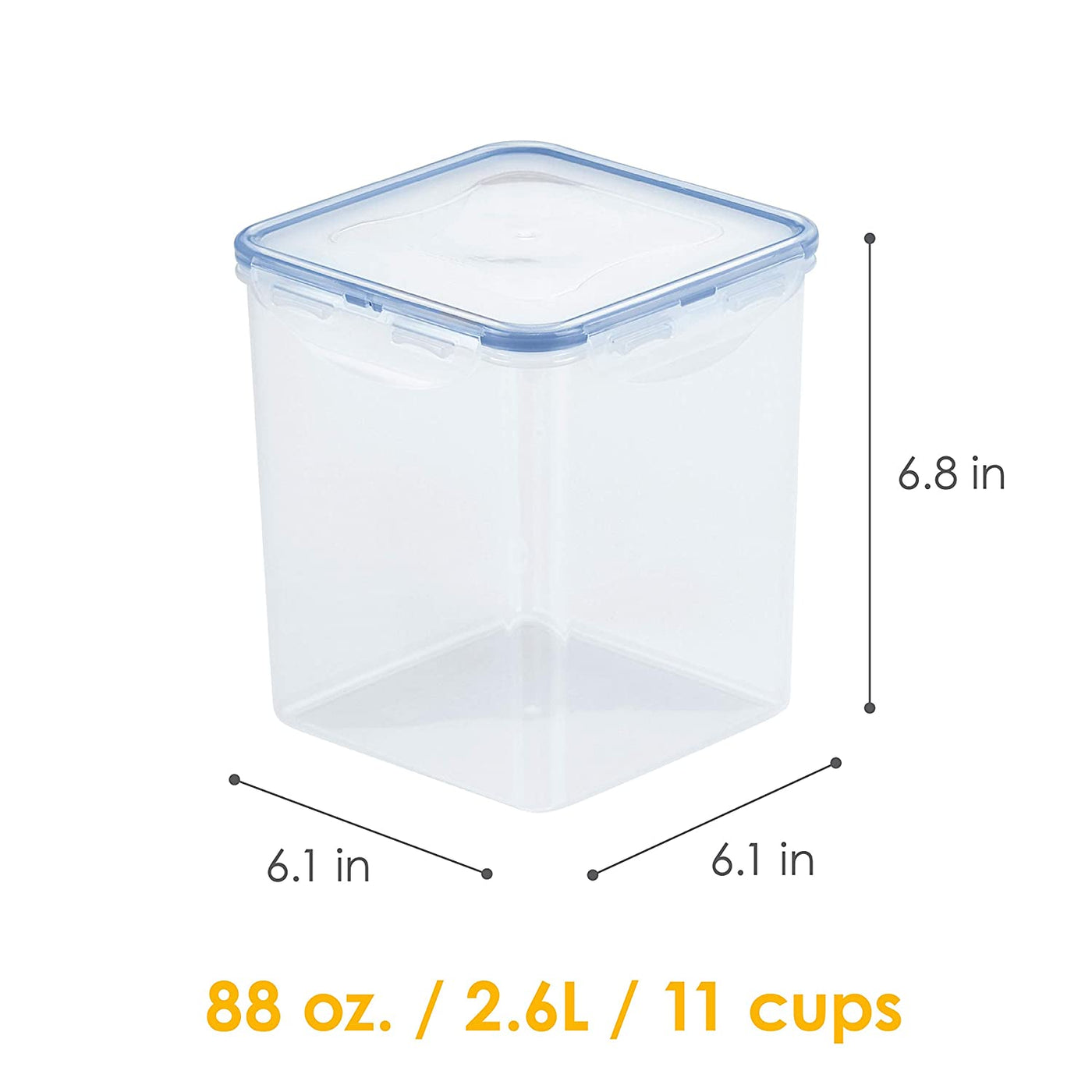 LocknLock Classics Extra Large Tall Square Food Container