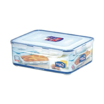 LocknLock Classics Small Tall Oblong Food Container with Tray, Transparent