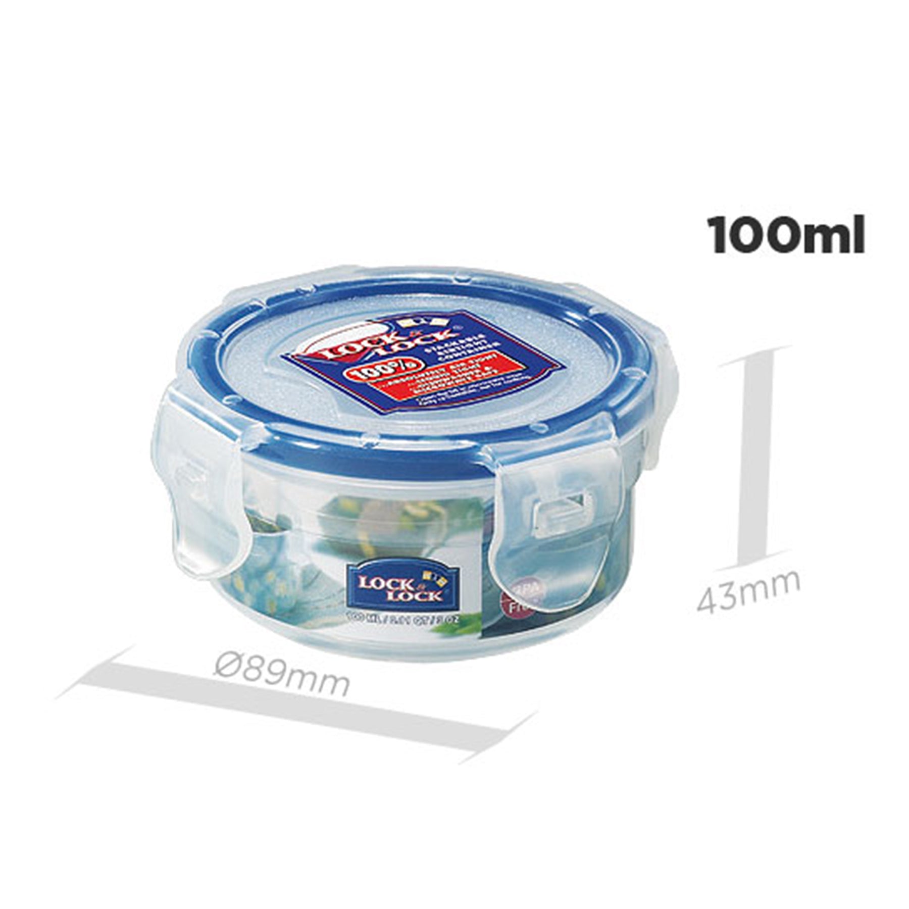 Small Food Container Lock LocknLock Classics Small Round Food Container with Leak Proof Locking ...