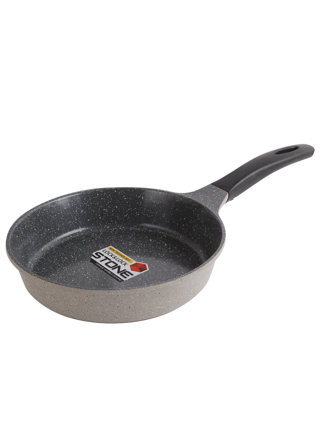 LocknLock Ceramic Marble Coating Stone Fry Pan, 26 cm, Grey