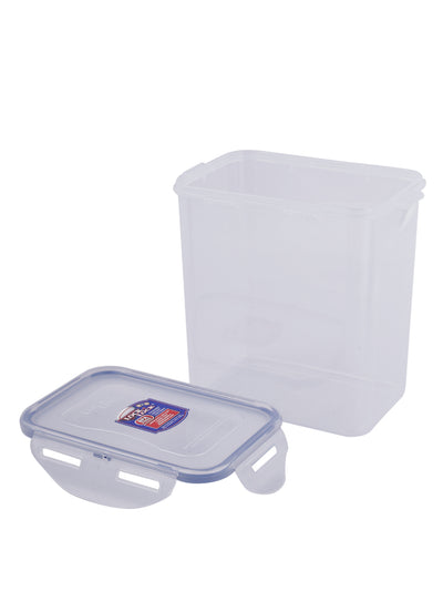 LocknLock Classics Tall Rectangular Plastic Airtight Food Storage Container, 1 Liter, Set of 3