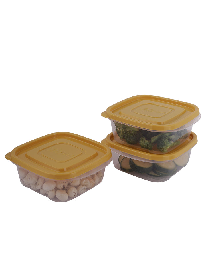 SQUARE 610ML X 3 - YELLOW SET – LocknLock India
