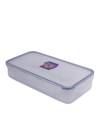 LocknLock Classics Small Flat Oblong Food Container with Leak Proof Locking Lid and Tray