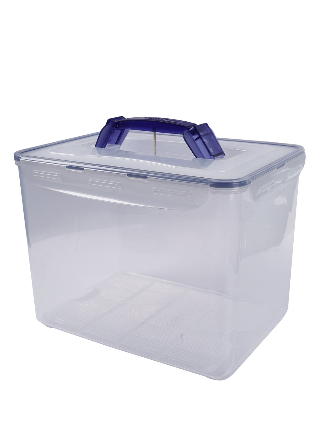 LocknLock Medium Storage Container with Grab Handles and Trey, Transpa ...