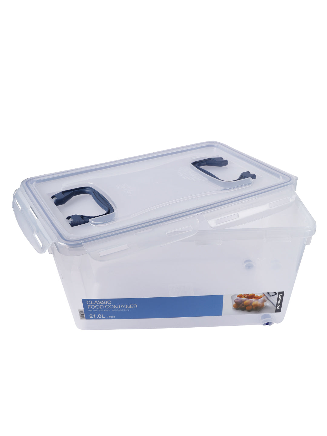 Large Multiple-Purpose Storage Container with Grab Handles, Transparen ...
