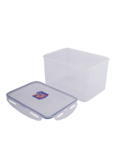 LocknLock Classics Rectangular Plastic Airtight Food Storage Container, 4.5 Liter, Set of 2