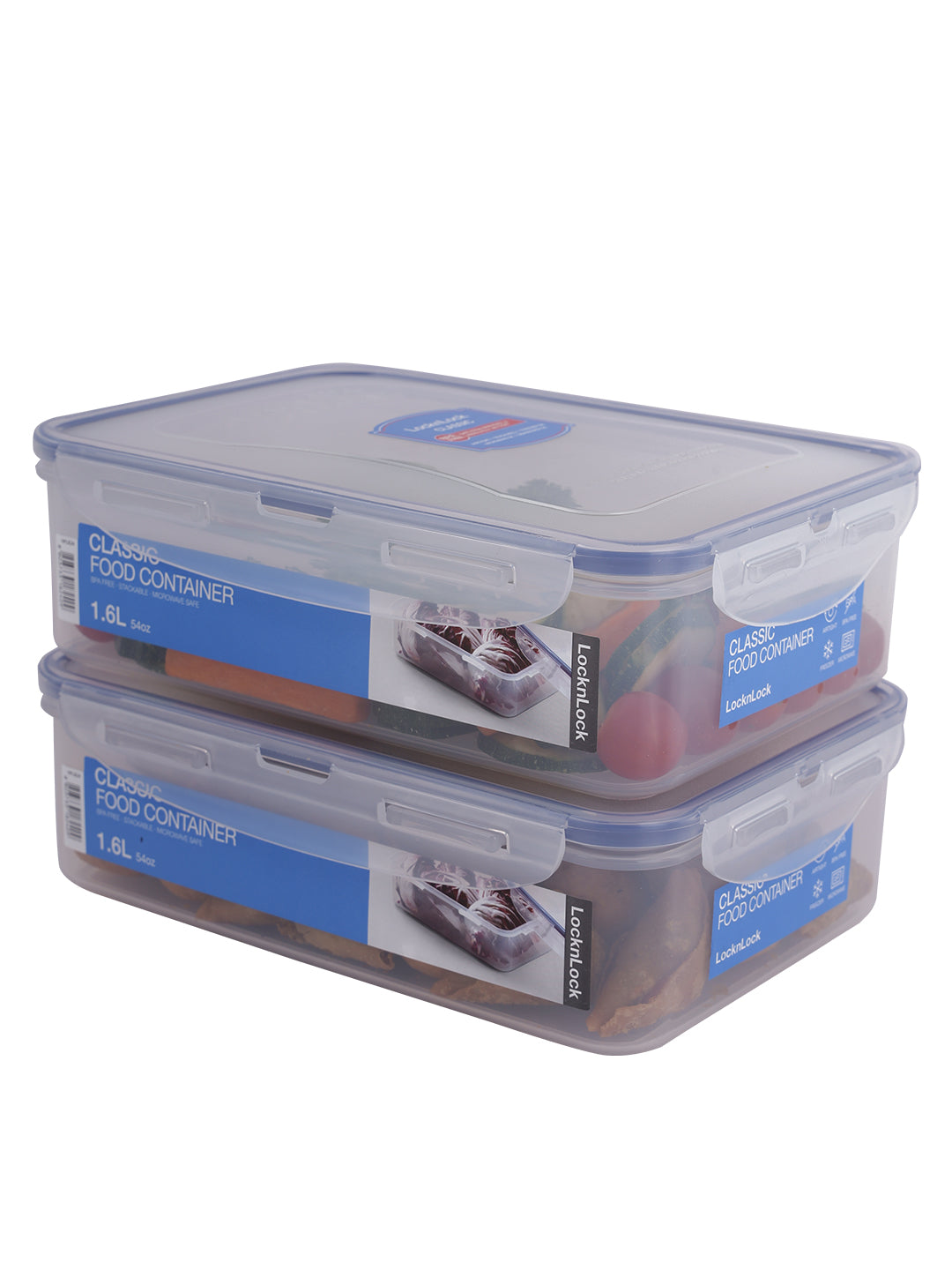 Locknlock Plastic Containers LocknLock Classics Rectangular Plastic Airtight Food Storage Container ...