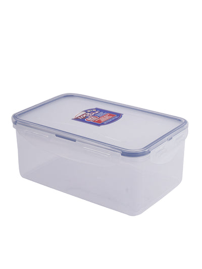 LocknLock Classics Rectangular Plastic Airtight Food Storage Container, 1.4 Liter, Set of 2