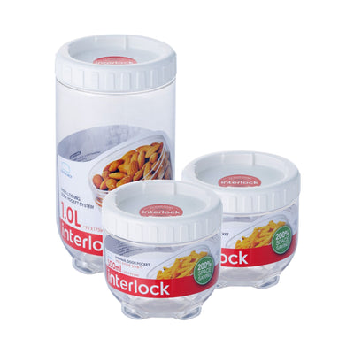 ROUND 500ML X 500ML X 1LTR - INTERLOCK SET