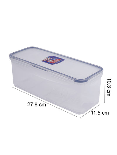 LocknLock Classics Medium Flat Oblong Food Container with Leak Proof Locking Lid and Tray