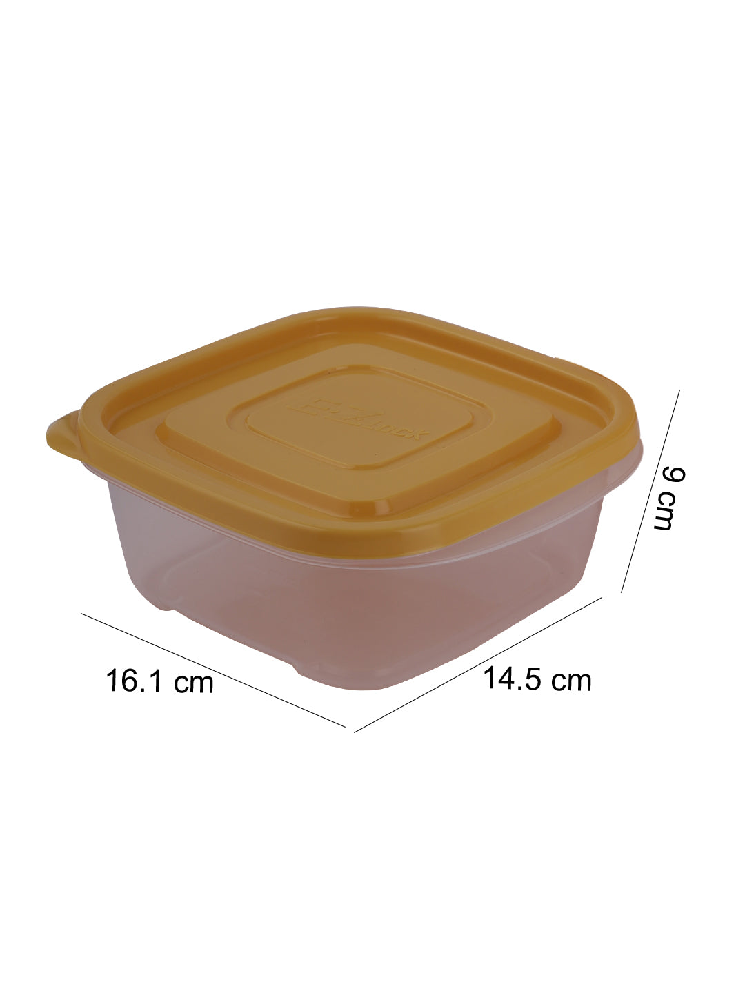SQUARE 610ML X 3 - YELLOW SET – LocknLock India