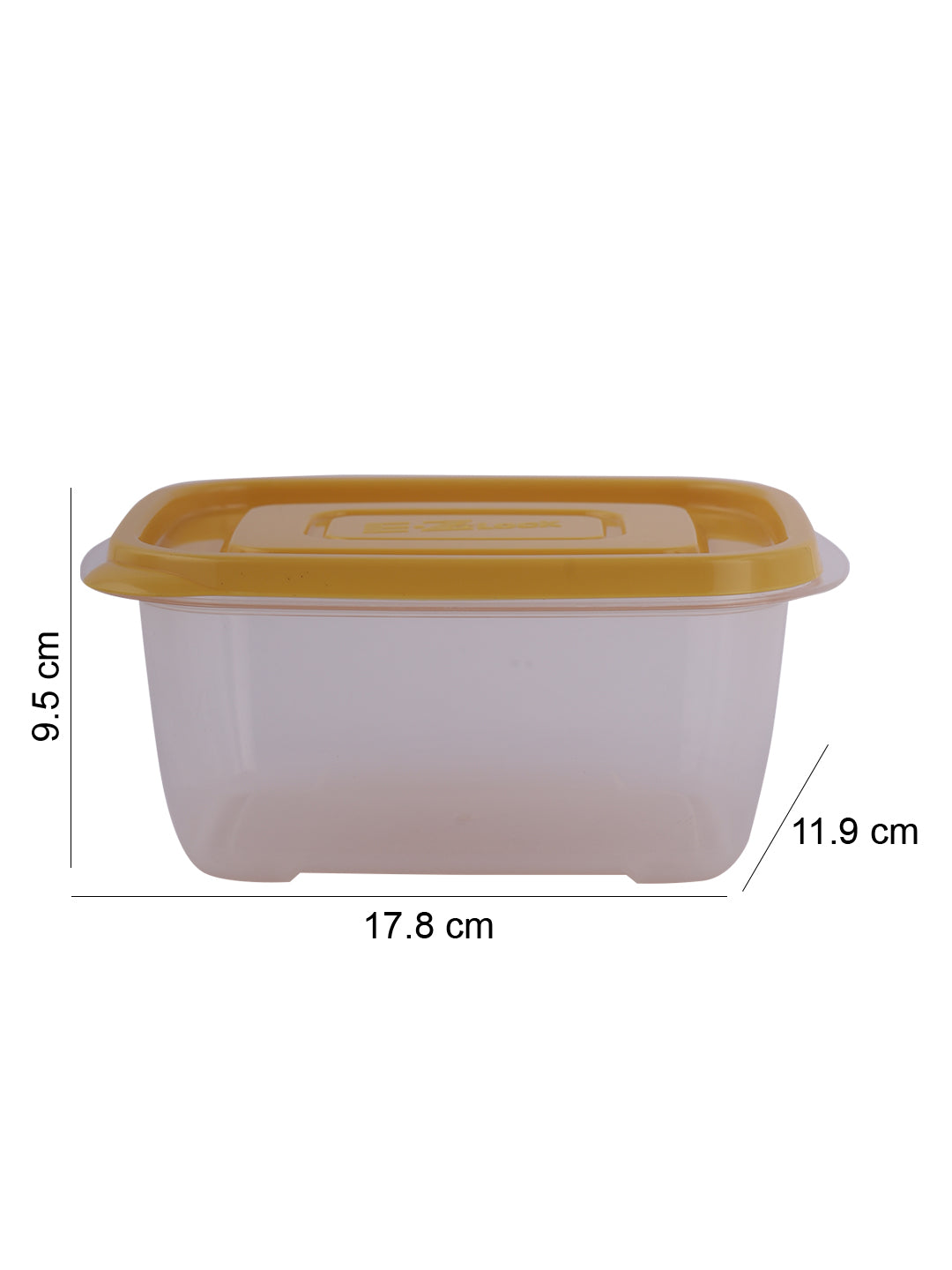 RECTANGLE 800ML X 2 - YELLOW SET