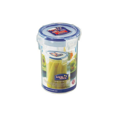 LocknLock Classics Small Round Food Container with Leak Proof Locking Lid, Clear